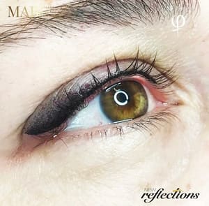 Eyeliner Tattoo result by MAB - Permanent Makeup School in Plymouth, MA