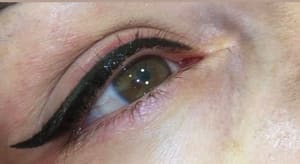Eyeliner Tattoo result by MaggieQ Brows beauty studio & Academy in Plymouth, MI
