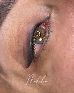 Eyeliner Tattoo result by Mahelia PMU Academy in Whittier, CA