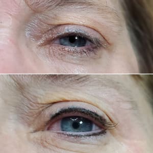 Eyeliner Tattoo result by Mandikim Permanent Makeup Artist in Virginia Beach, VA