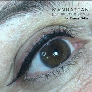 Eyeliner Tattoo result by Manhattan Permanent Makeup by Emmie Odin in Elmhurst, NY