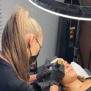 Eyeliner Tattoo result by Masterpiece Permanent Makeup - Powder Brows, Lip Blush, Eyeliner, PMU Removal, Scar Reduction in New Baltimore, MI