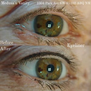 Eyeliner Tattoo result by Medusa's Vanity Aesthetics and Permanent Makeup in Albuquerque, NM