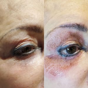 Eyeliner Tattoo result by Megan Danielle Skincare,LLC in Carmel, IN