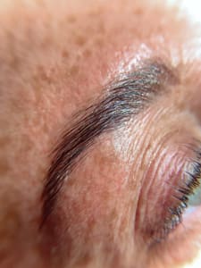 Eyeliner Tattoo result by Melanin Skin Solutions in Angola, IN