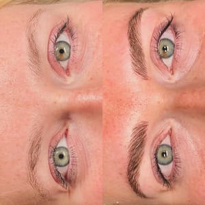 Eyeliner Tattoo result by Melanin Skin Solutions in Angola, IN