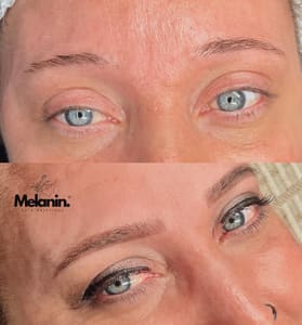Eyeliner Tattoo result by Melanin Skin Solutions in Angola, IN