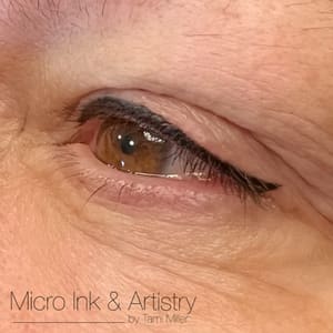 Eyeliner Tattoo result by Micro Ink & Artistry by Tami Miller in Ada, OK