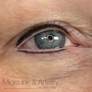 Eyeliner Tattoo result by Micro Ink & Artistry by Tami Miller in Ada, OK