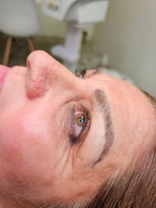 Eyeliner Tattoo result by Microblading Ana beauty brows in San Bernardino, CA
