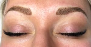 Eyeliner Tattoo result by Microblading and permanent cosmetics by Julieta Fife in Waukesha, WI