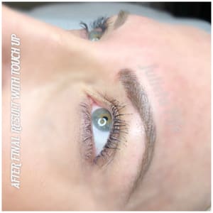 Eyeliner Tattoo result by Microblading and permanent cosmetics by Julieta Fife in Waukesha, WI