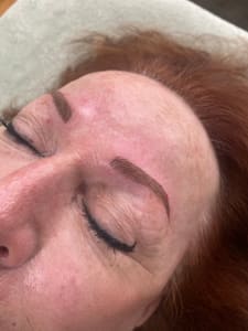 Eyeliner Tattoo result by Microblading and permanent makeup by Kasha in Grand Blanc, MI