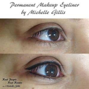 Eyeliner Tattoo result by Microblading Art Center in Sacramento, CA