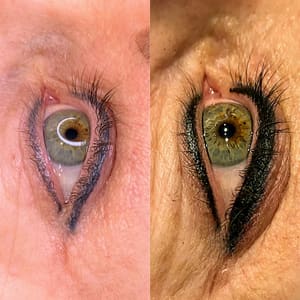 Eyeliner Tattoo result by Microblading Clinic (Autumn Lee Artistry, Microblading Artist) in Omaha, NE