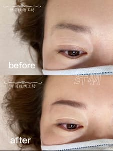 Eyeliner Tattoo result by 纤羽纹绣工坊(Microblading) in Tustin, CA