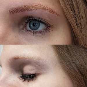 Eyeliner Tattoo result by Millside Studio in Ludlow, MA