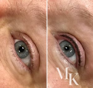 Eyeliner Tattoo result by Miss Kay Permanent Make Up in Des Moines, IA