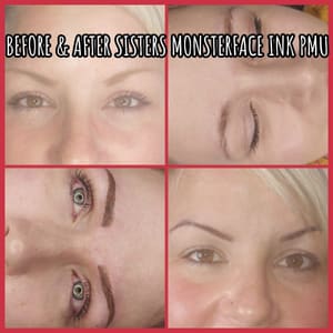 Eyeliner Tattoo result by Monster Face Ink in Titusville, FL