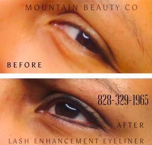 Eyeliner Tattoo result by Mountain Beauty Co in Hendersonville, NC