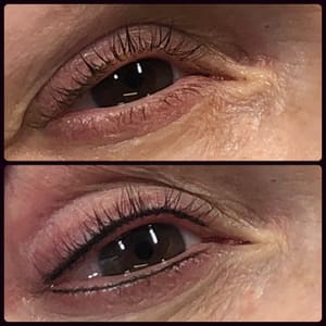 Eyeliner Tattoo result by Ms Christina Louise permanent Makeup Studio in Irondale, AL