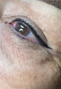 Eyeliner Tattoo result by MVS Beauty Aesthetics in Oxnard, CA