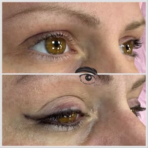 Eyeliner Tattoo result by My Feathered Edge in Milan, TN