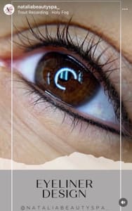 Eyeliner Tattoo result by Natalia Beauty Spa in Marietta, GA