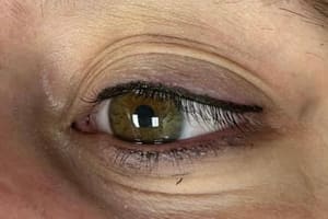Eyeliner Tattoo result by Natural Beauty Esthetics in Tyler, TX