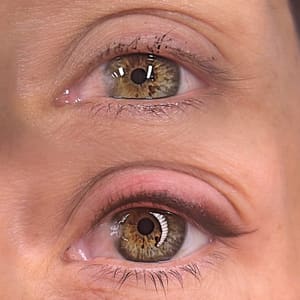 Eyeliner Tattoo result by Natural Beauty- Permanent Cosmetics by Kelly in Prescott, AZ