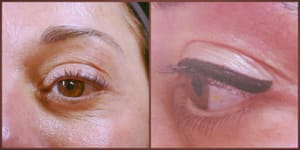 Eyeliner Tattoo result by Naturally Beau Cosmetic Tattoo Studio in Huntington, NY