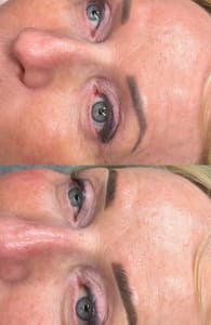Eyeliner Tattoo result by Necesse Aesthetics in Manteca, CA