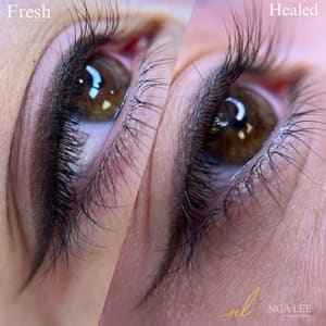 Eyeliner Tattoo result by Nga Lee Permanent Makeup Academy in Haddonfield, NJ