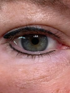 Eyeliner Tattoo result by Nicole Mansur Artistry in Huntington Beach, CA