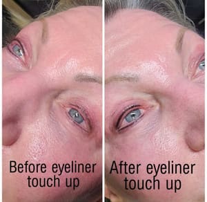 Eyeliner Tattoo result by Nikki J Microblading Artist in Blue Springs, MO