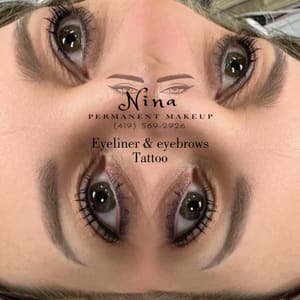 Eyeliner Tattoo result by Nina Permanent Makeup in Lima, OH