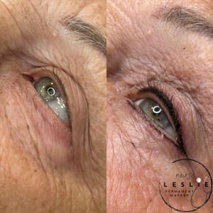 Eyeliner Tattoo result by Nurse Leslie Permanent Makeup in Cedar Rapids, IA