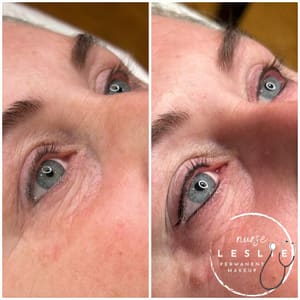 Eyeliner Tattoo result by Nurse Leslie Permanent Makeup in Cedar Rapids, IA