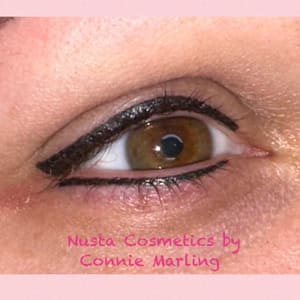 Eyeliner Tattoo result by Nusta Cosmetics Studio & Spa by Connie Marling in St Clairsville, OH