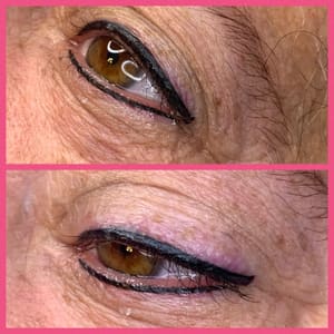 Eyeliner Tattoo result by Nusta Cosmetics Studio & Spa by Connie Marling in St Clairsville, OH