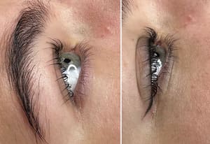 Eyeliner Tattoo result by Once in a Blue Moon Tattoo in Johns Creek, GA