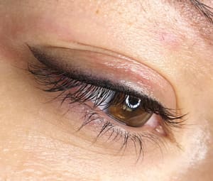 Eyeliner Tattoo result by OneSeven Hair & Permanent Cosmetics in Columbia, MO