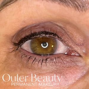 Eyeliner Tattoo result by Outer Beauty Permanent Makeup in St Louis Park, MN