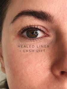 Eyeliner Tattoo result by Penny Rose & Co in Matthews, NC