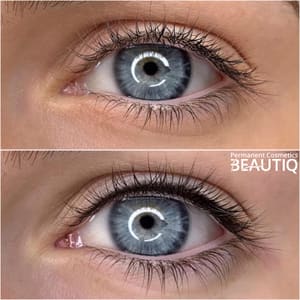 Eyeliner Tattoo result by Permanent Cosmetics BeautiQ Studio & Academy in Alpharetta, GA