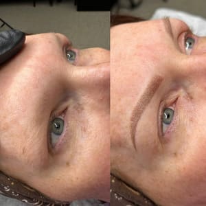 Eyeliner Tattoo result by Permanent Cosmetics by Lyndi McMullen in Appleton, WI