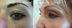 Eyeliner Tattoo result by Permanent Cosmetics & Microblading by Shelly in Hartland, WI