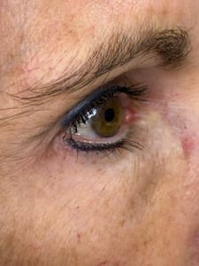 Eyeliner Tattoo result by Permanent cosmetics of Lake Norman in Denver, NC