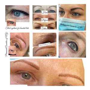 Eyeliner Tattoo result by Permanent Cosmetics of NY at Guys n Gals salon Windham Maine in Windham, ME
