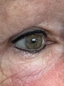 Eyeliner Tattoo result by Permanent Cosmetics of NY in Sheridan WY in Sheridan, WY